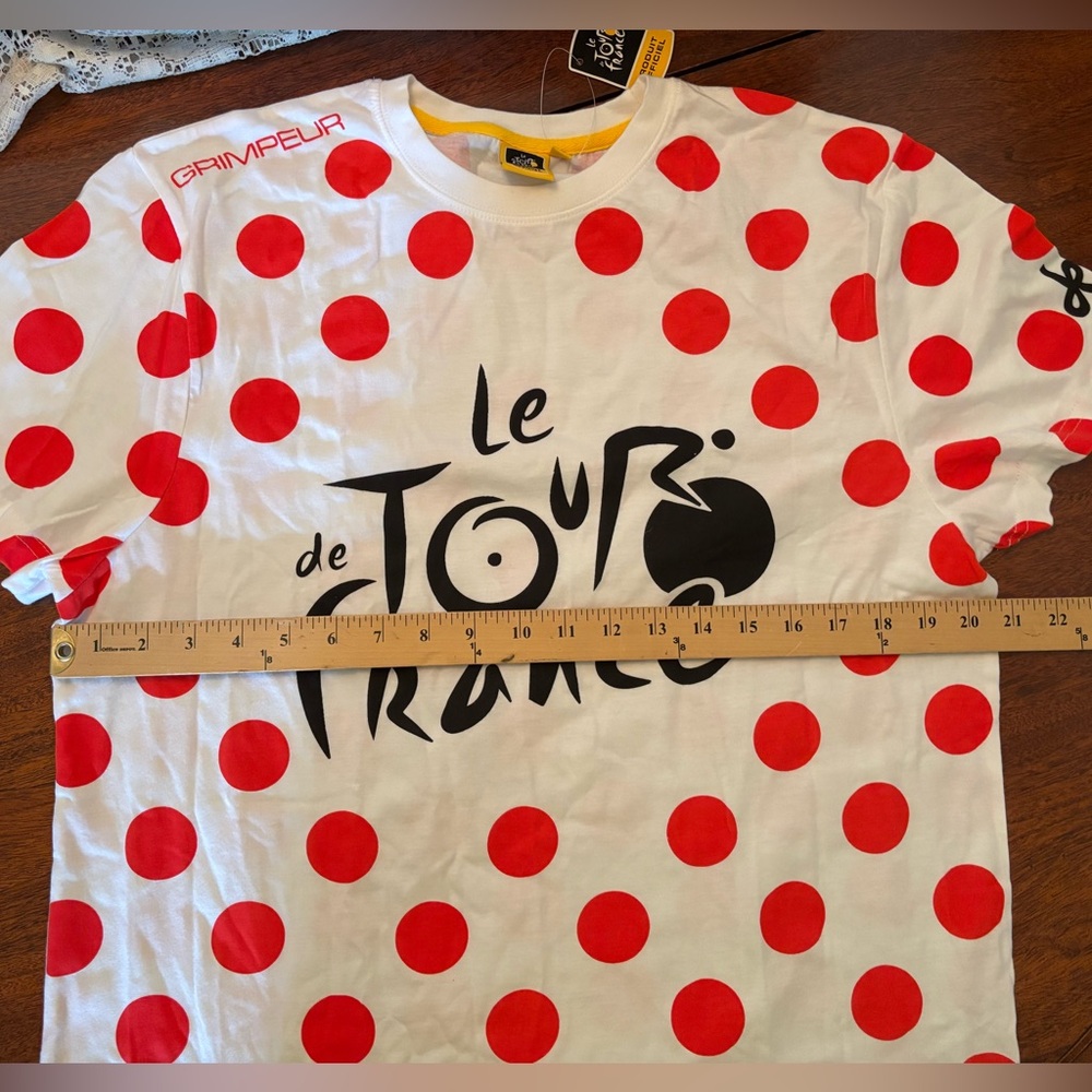 🚴‍♀️T-Shirt Polka Dots Red & White - Picture 8 of 8